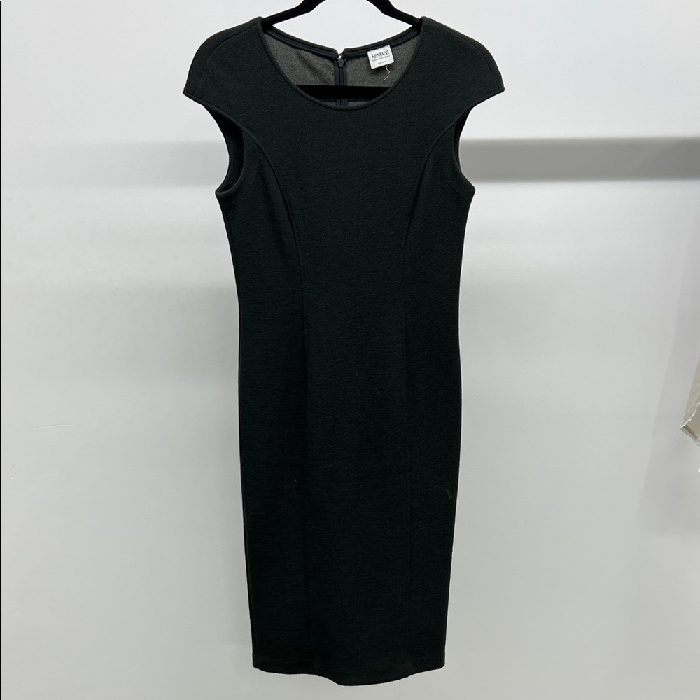 Armani Collezioni Dark Gray Midi Dress